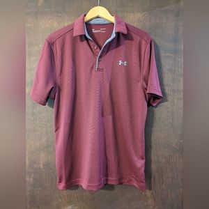 Men's Size Medium Under Armour Maroon Polo